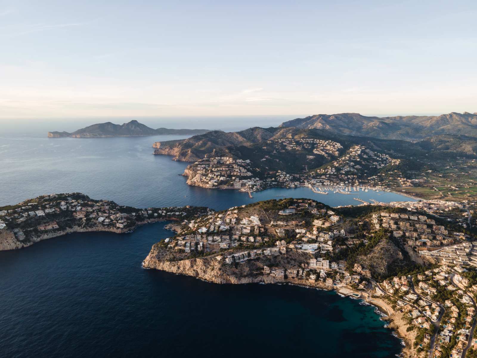 Building law in Mallorca - Andratx aerial view