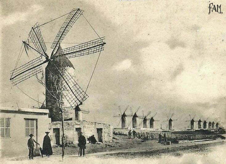 Geschichte von El Molinar - Windmühlen